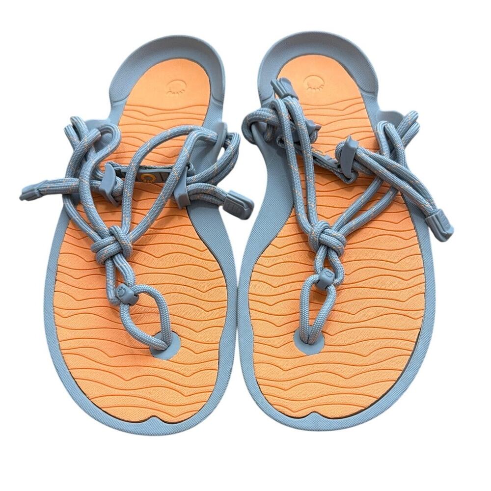 Xero Shoes Aqua Cloud Wms Size 10 Orange Blue Minimalist Barefoot Sandals